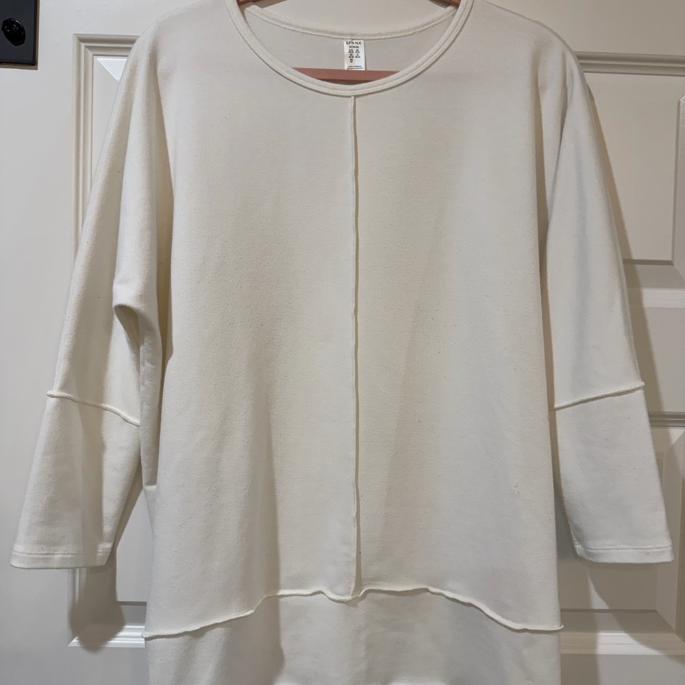 SPANX Off-White Relaxed Sweatshirt